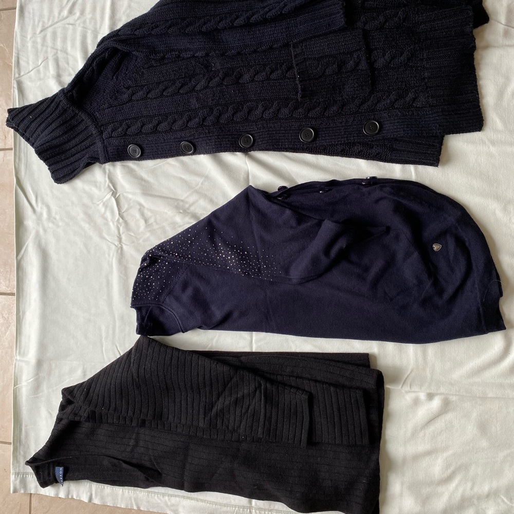 Marks and Spencer’s Woollen Cardigans and Sweater.